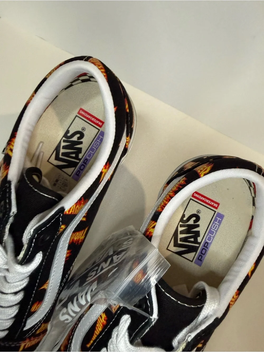 Vans Black & Orange Thrasher Flame Old Skool Sneakers - Men